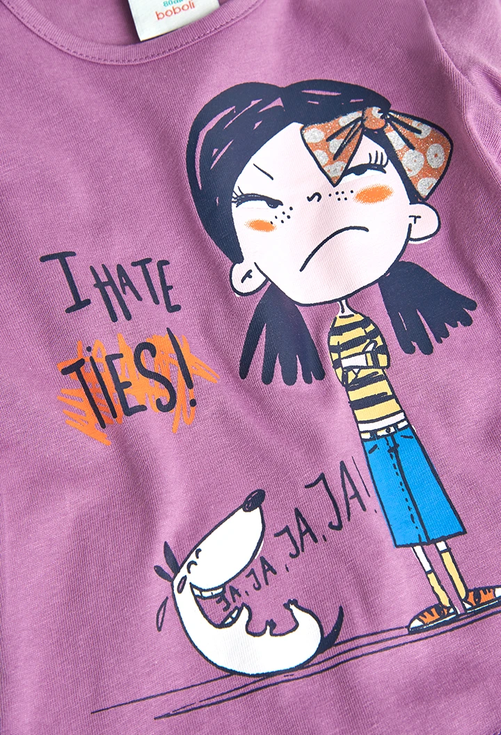Camiseta malha para o bebé menina -BCI