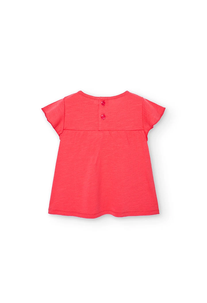 Strick-Shirt Flamé, für Baby-Mädchen in Farbe Rot