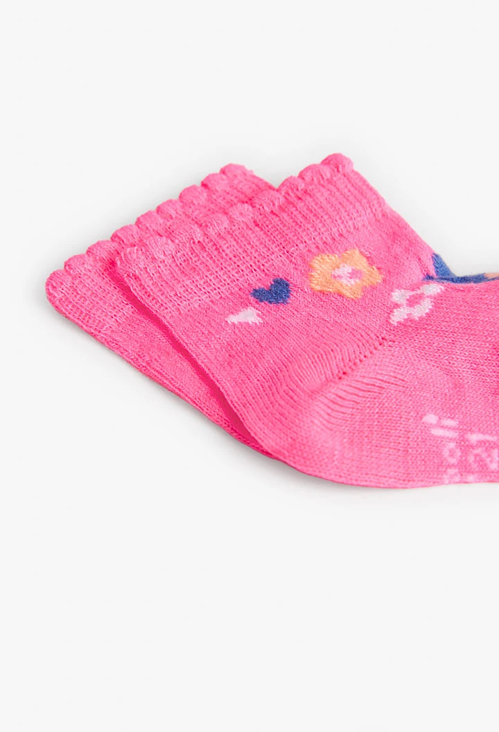 Pack de calcetines de bebé niña en rosa