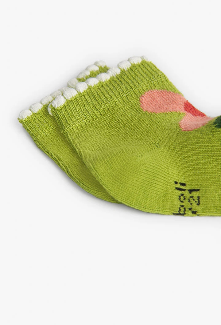 Pack Socken für Baby-Mädchen in Farbe Lachs