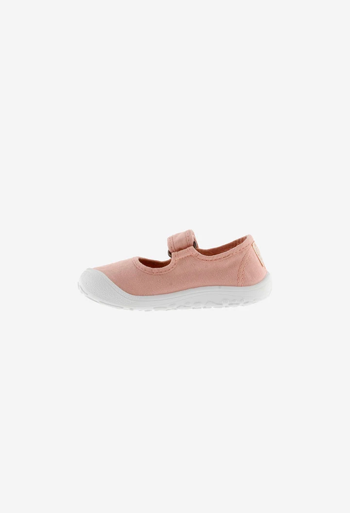 Chaussures en toile rose