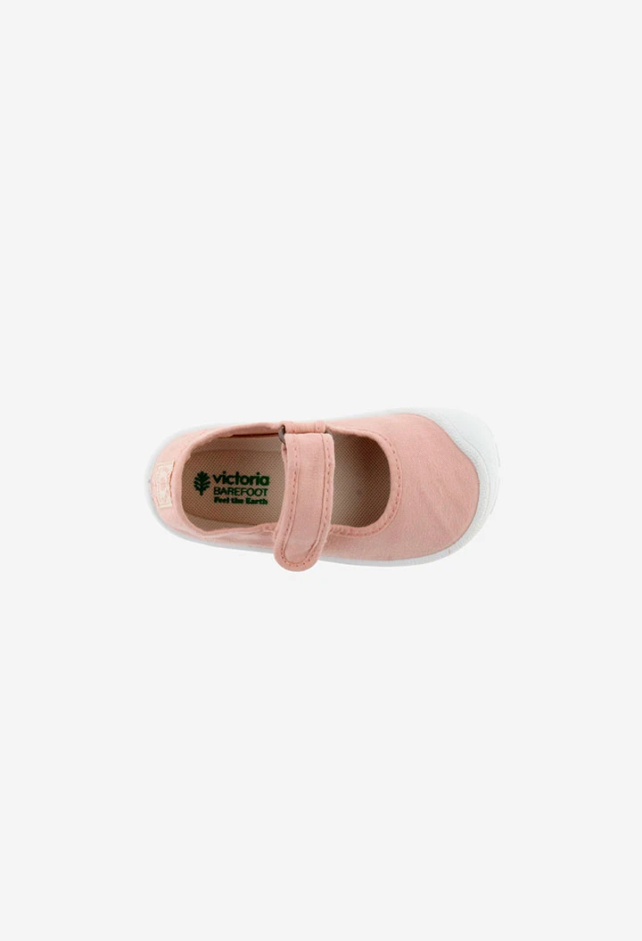 Chaussures en toile rose