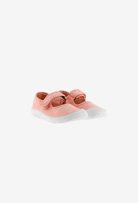 Chaussures en toile rose