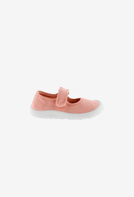 Chaussures en toile rose