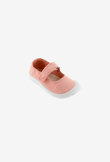 Chaussures en toile rose