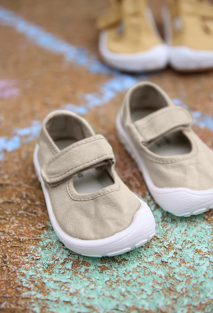 Mercedes Bosco barefoot en toile couleur glace