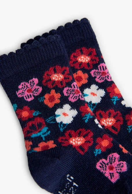 Pack of navy blue socks for baby girl