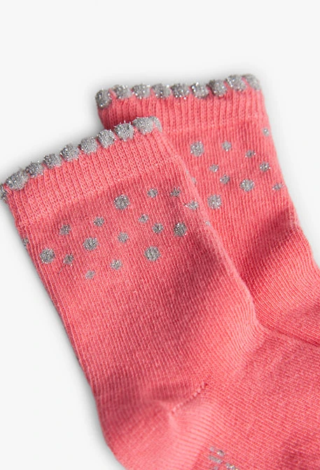 Pack de meias para bebé menina em rosa