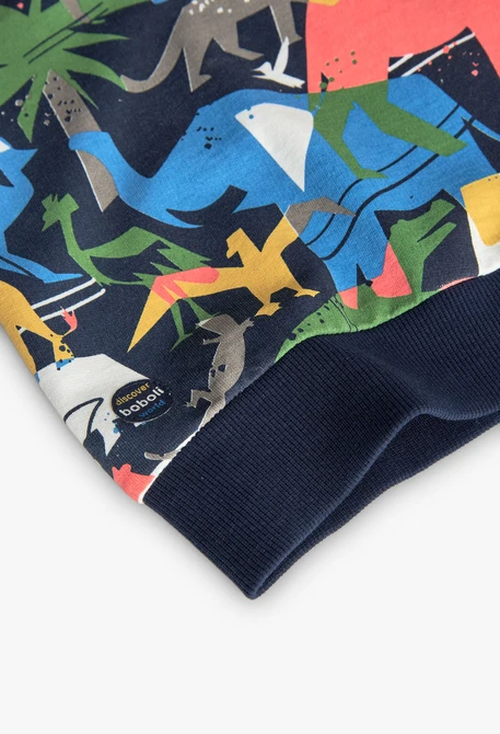 Sweatshirt de felpa para bebé menino com estampado de animais