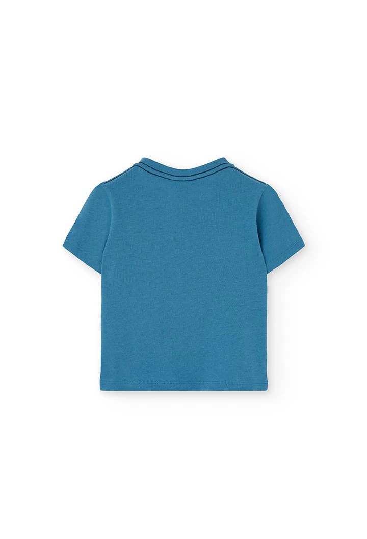 Maglietta a maglia per neonato in blu