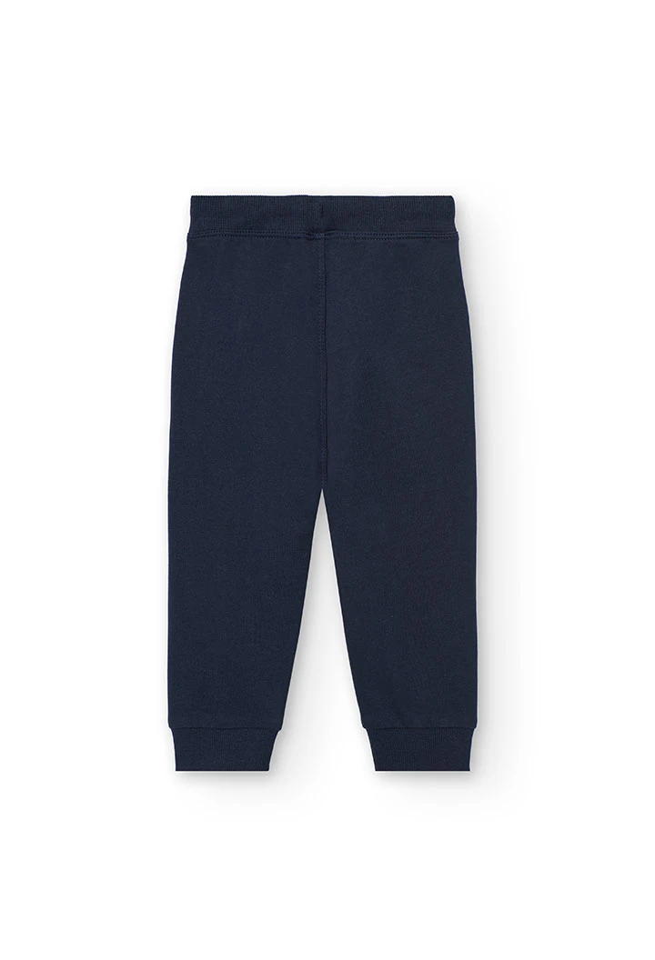 Set di felpa e pantalone in maglia per neonato di colore giallo