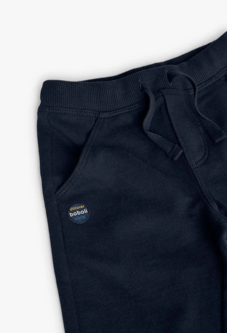 Conjunto de sudadera y pantalón de punto para bebé niño en color amarillo