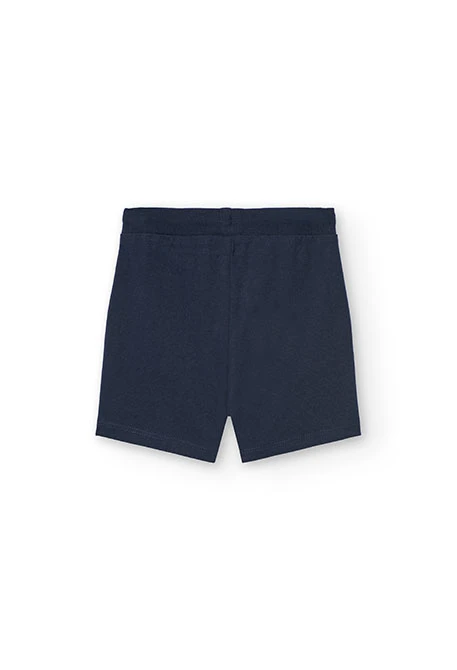 Conjunto de camiseta y shorts de punto para bebé niño en color blanco