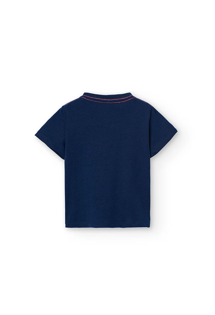 Maglietta a maglia per neonato in blu marino