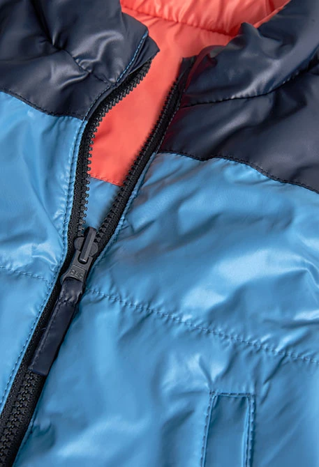 Gilet réversible pour bébé garçon en bleu marine