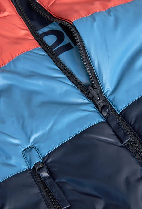 Chaleco reversible para bebé niño en color azul marino