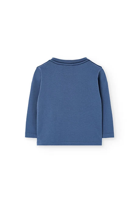 T-shirt garçon en coton animaux bleu