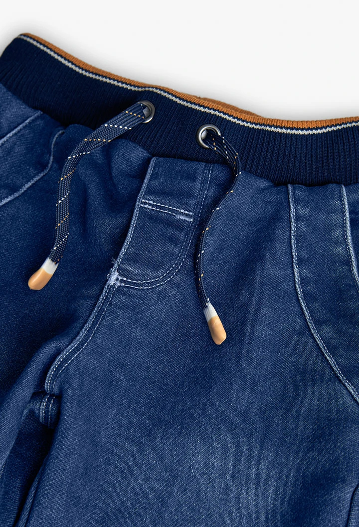 Marineblaue Denimhose für Jungen