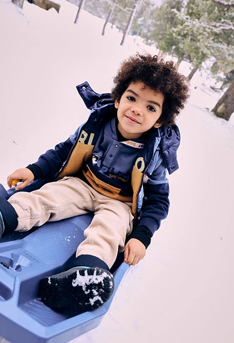 Blue fleece boy´s sweatshirt