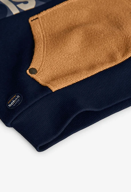 Camisola de menino azul turquesa