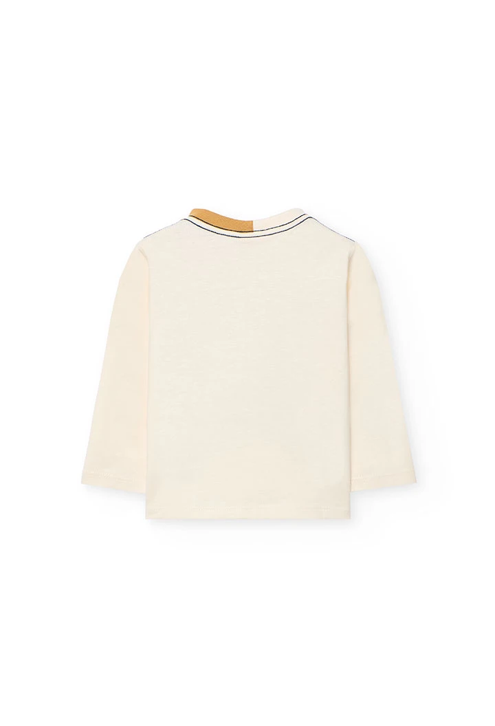 Maglietta bambino punto bianco stampato
