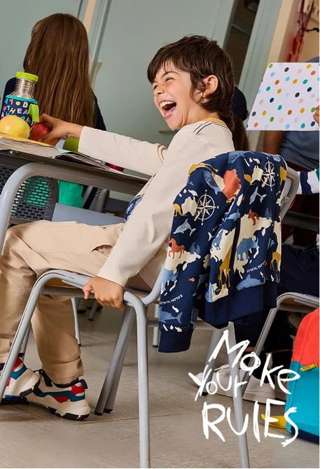 Bedruckte Babyjacke aus Frottee in Blau mit Tiermotiven