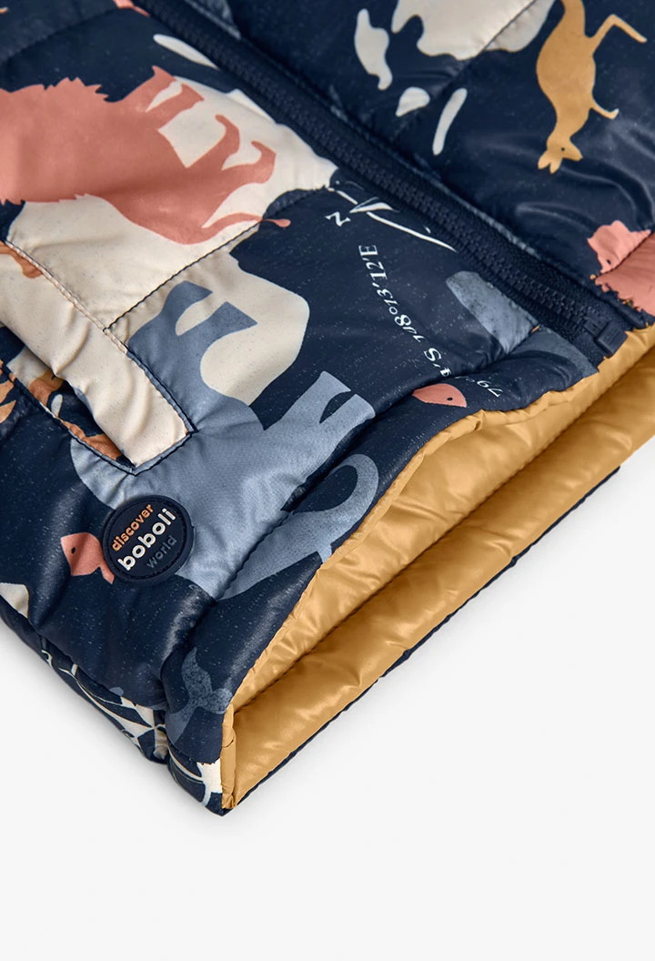 Reversible technical fabric boy´s gilet
