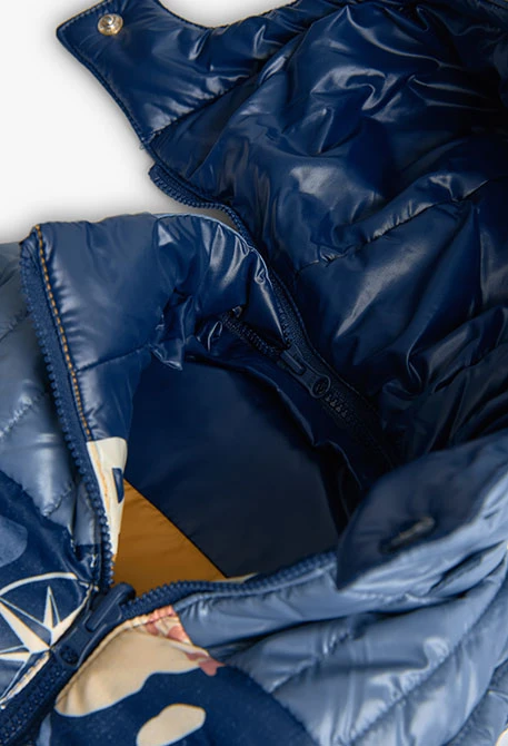 Reversible technical fabric boy´s gilet