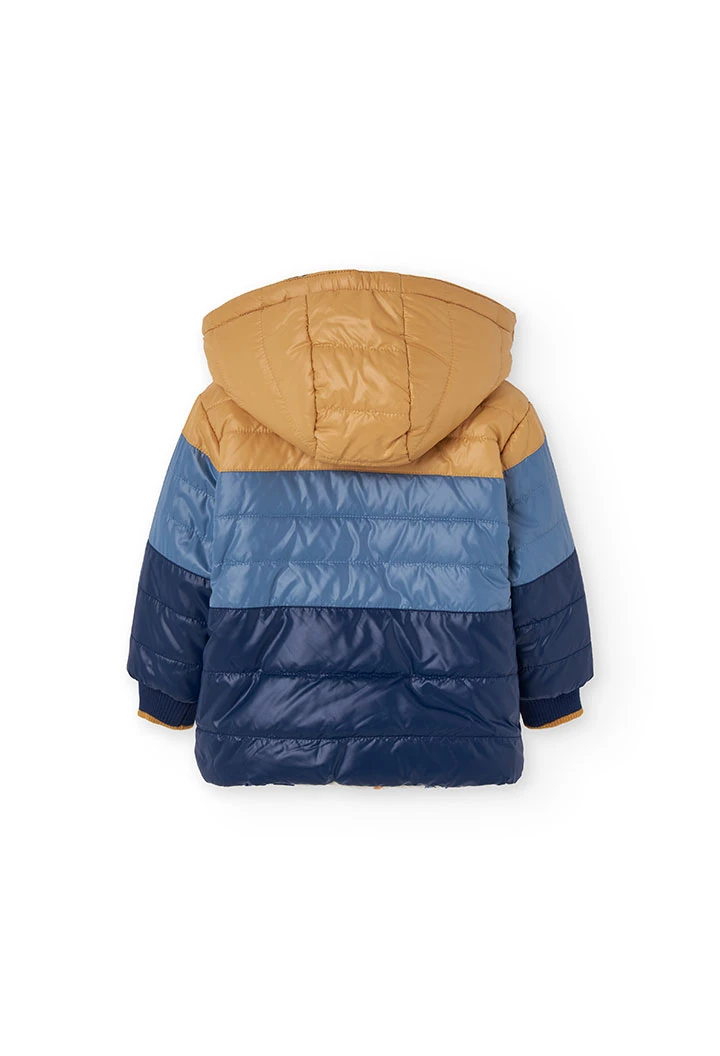 Parka garçon réversible tissu technique