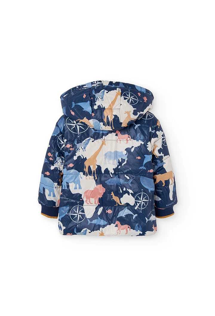 Parka garçon réversible tissu technique