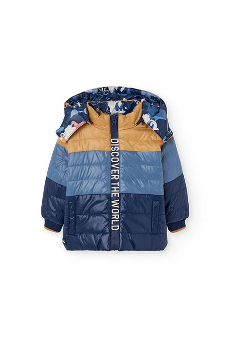 Parka bambino reversibile in tessuto tecnico