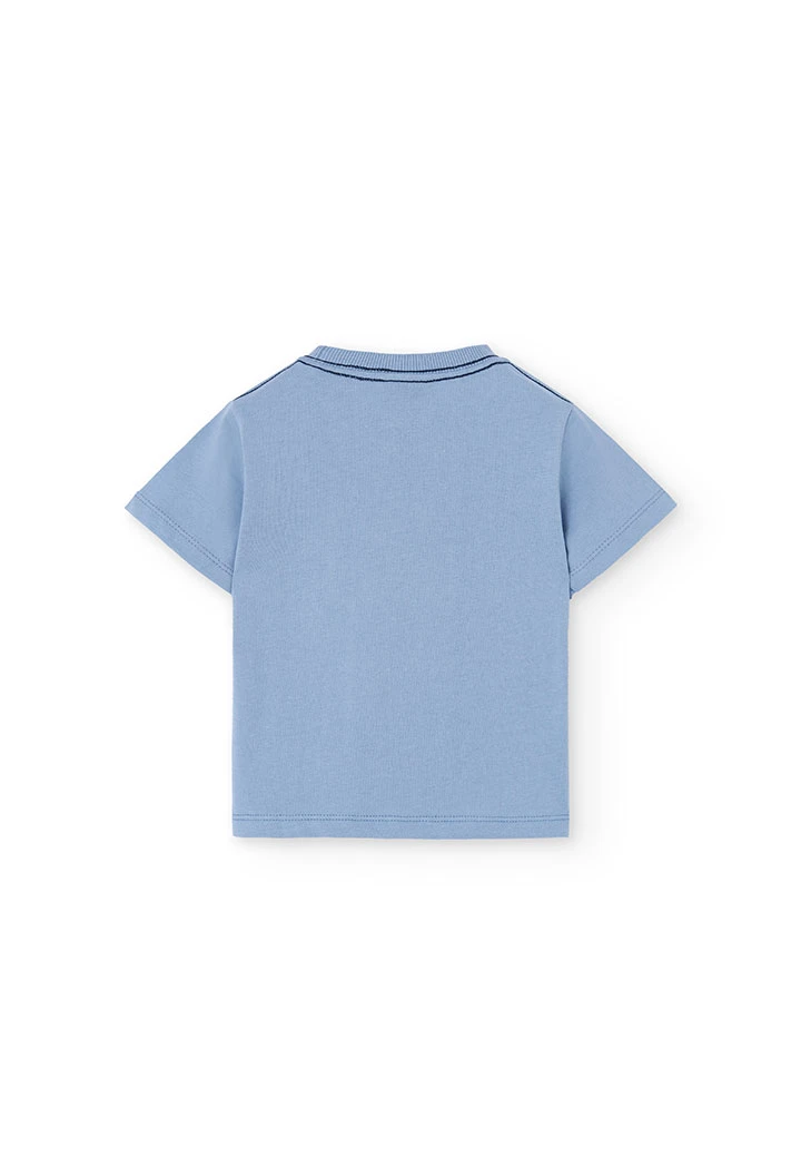 Maglietta bambino in jersey grigio animale