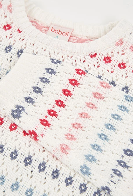 Maglia bambina cotone bianco