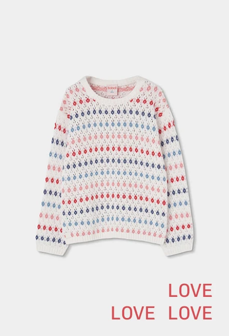 White cotton jersey for girls