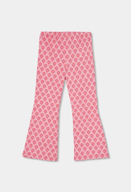 Knitted print leggings