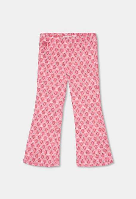 Knitted print leggings