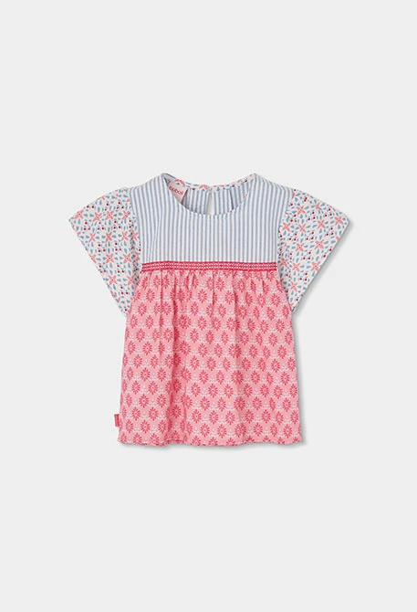 Girl?s printed poplin blouse