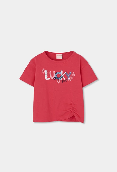 Girls? strawberry cotton T-shirt