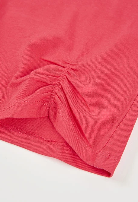 T-shirt fille coton fraise