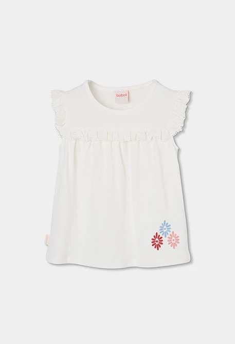 White cotton girl?s T-shirt