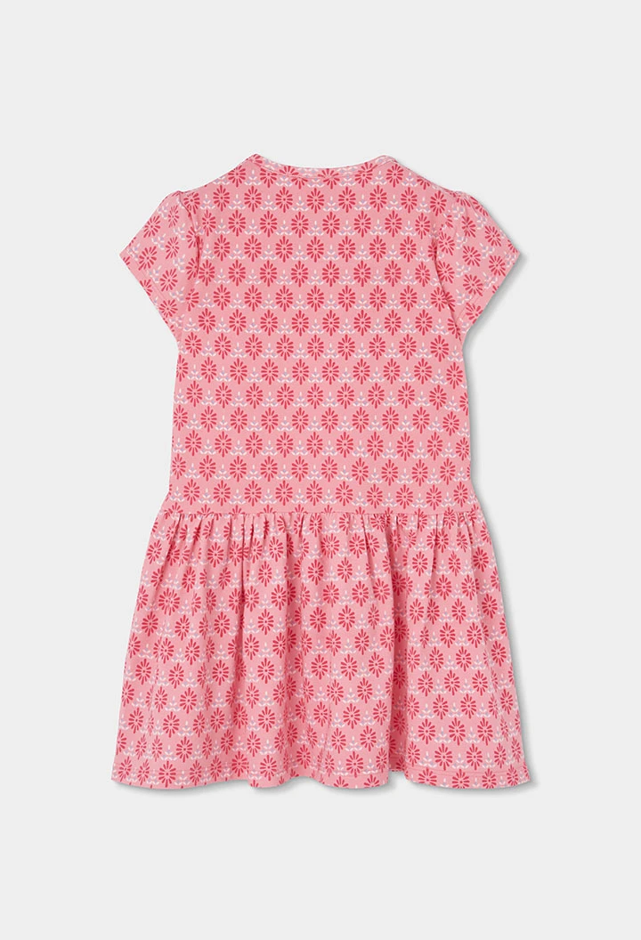 Pink patterned dress