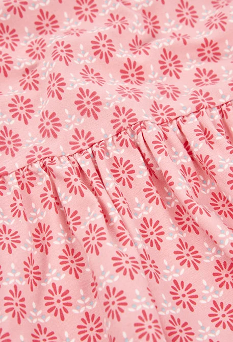 Vestito con stampa rosa