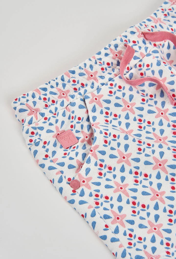 Calções de pelfa estampados