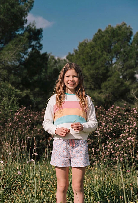 Short felpa estampado