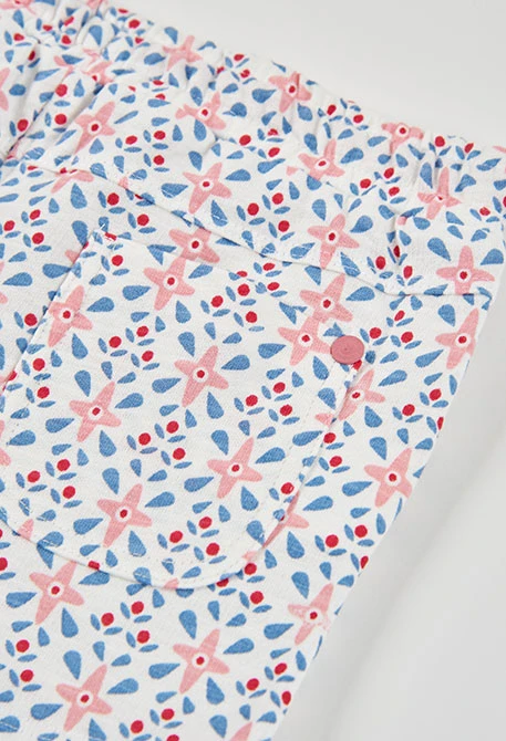 Short felpa estampado