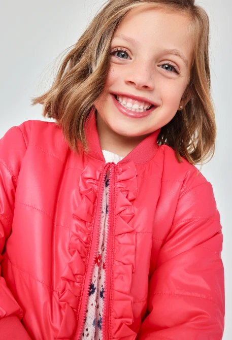 Reversible parka girl