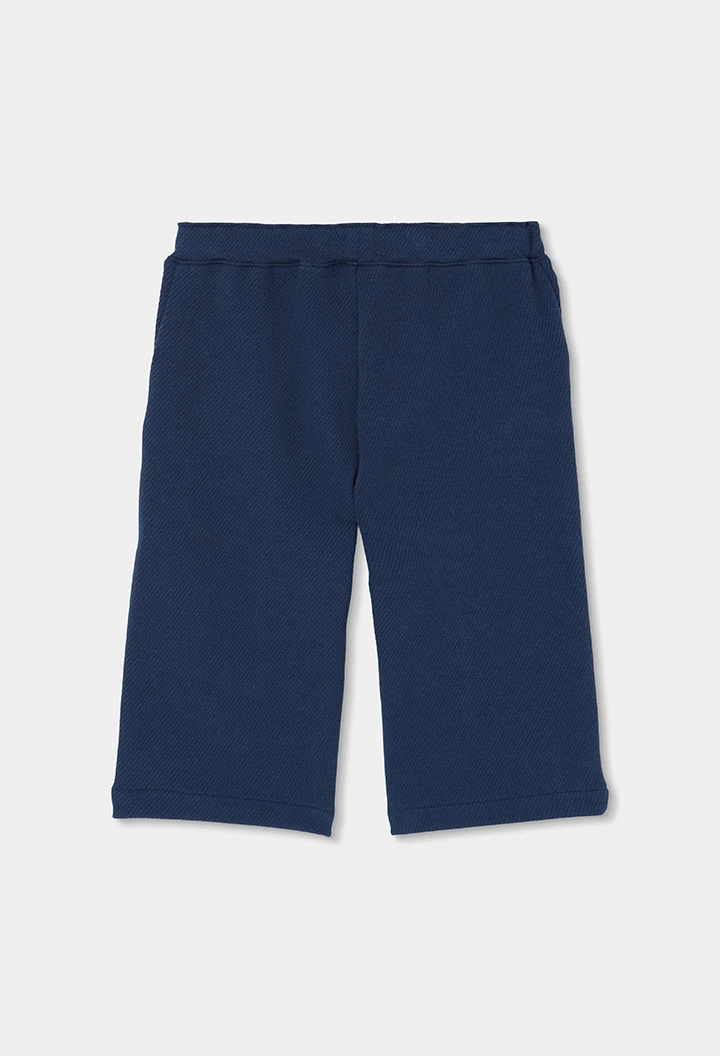 Pantalon fille bleu marine