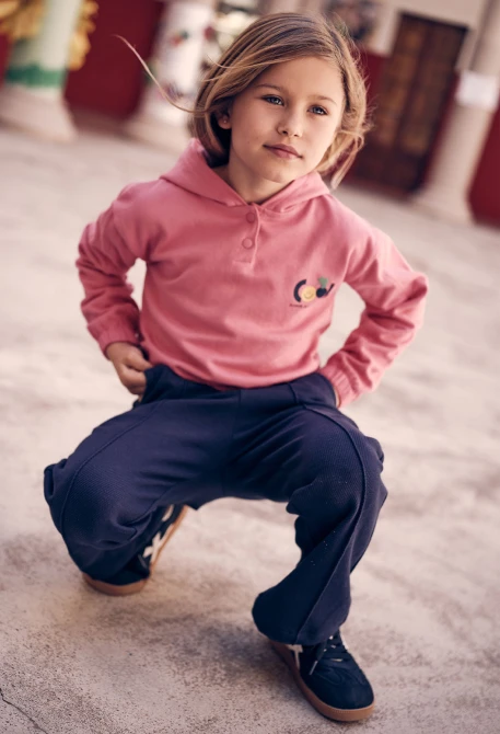 Pantalone bambina blu navy