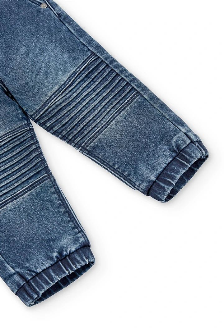 Stretch denim trousers for baby