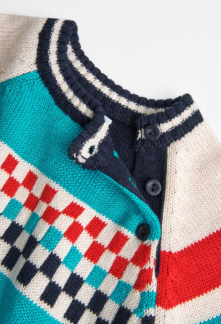 Pullover tricot para o bebé menino